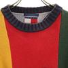 Tommy Hilfiger 90-е годы Старый тег с флагом Вязаный свитер с длинным рукавом XL Мужской Б/у