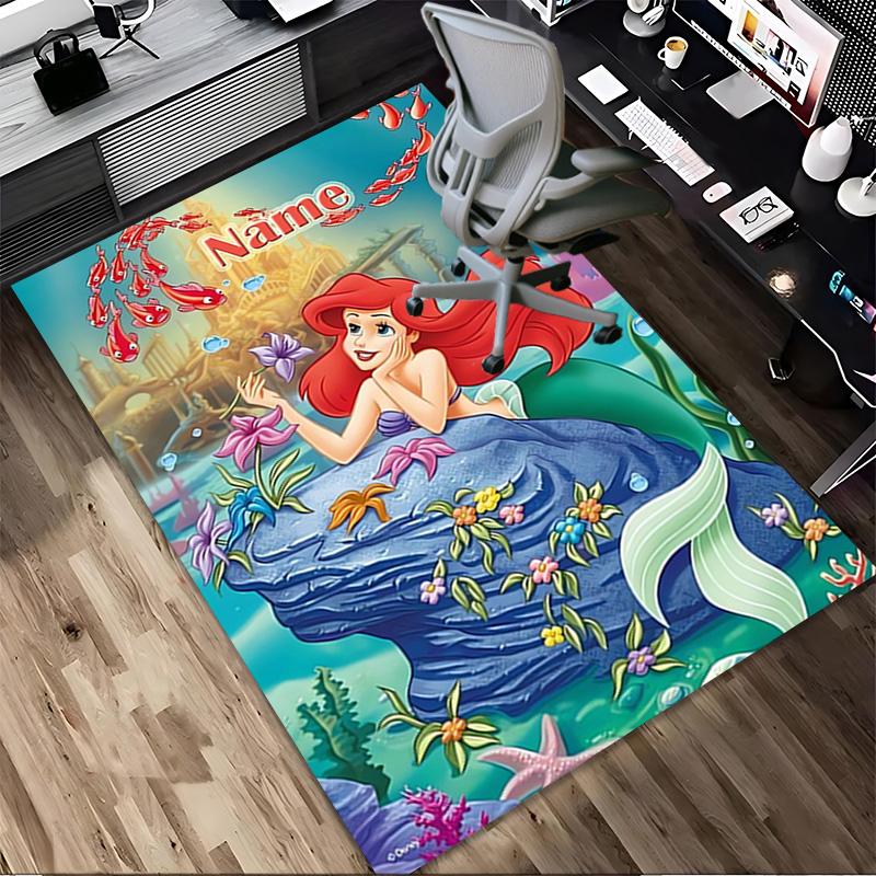 Personalized Name Lights Living Room Non-Slip Area Rug Soft Carpet for Bedroom Kids Playroom Sofa,Office Home Decor Doormat