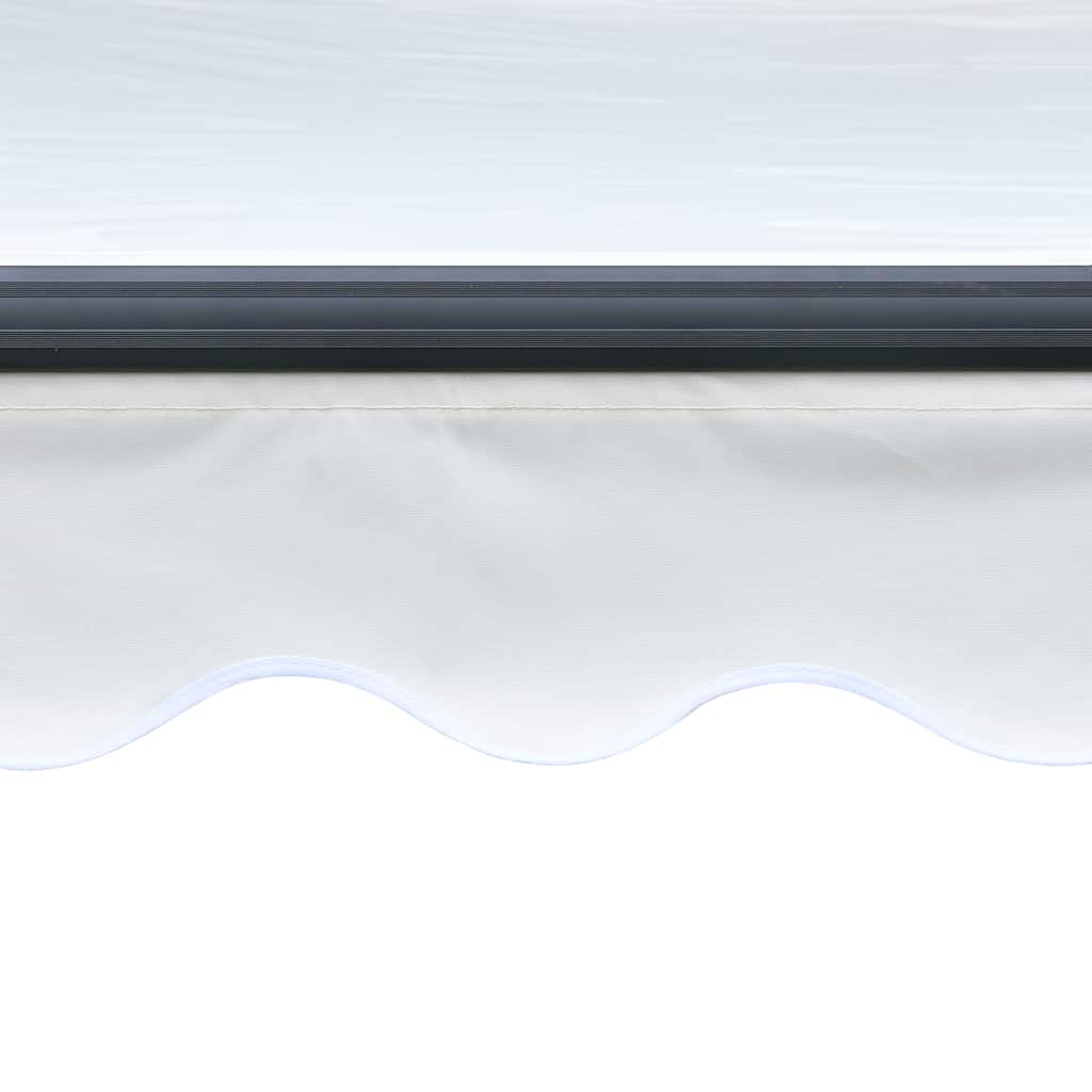 Manual Retractable Awning with LED Lights 300x250 cm Cream