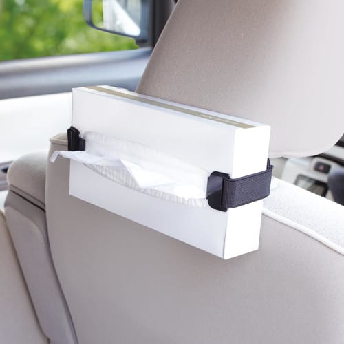 Tsuchiya Yac Car Supplies Storage Holder Tissue Belt Black ZE-77