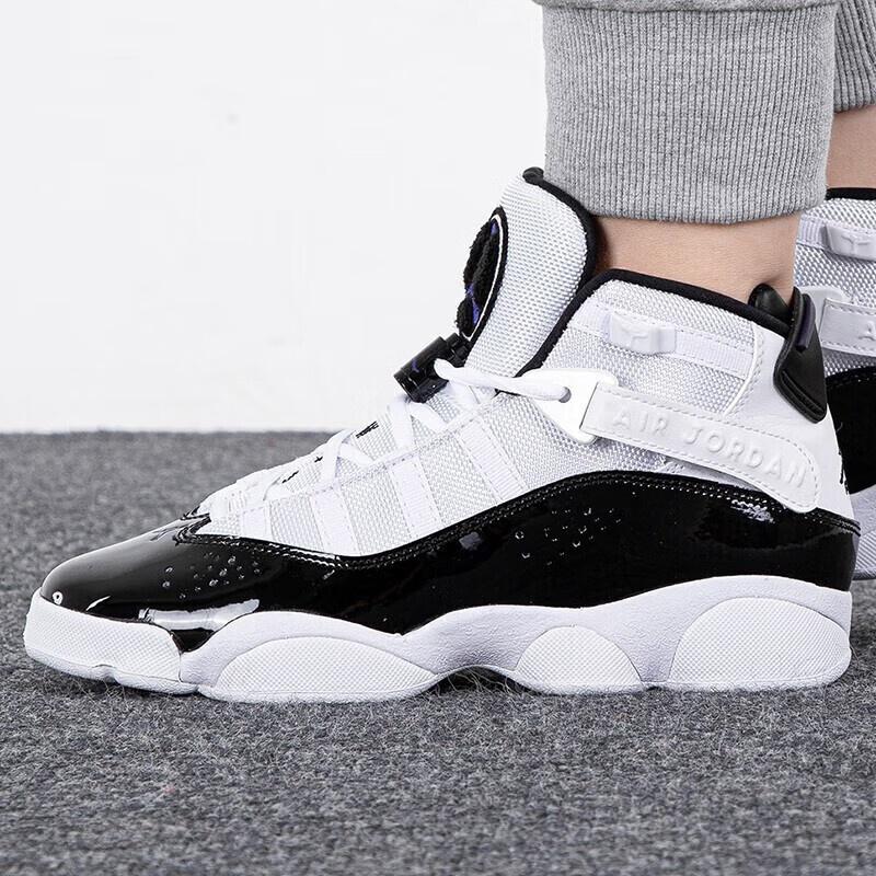(GS) Air Jordan 6 Rings 'Белый Черный' Детские 323419-104