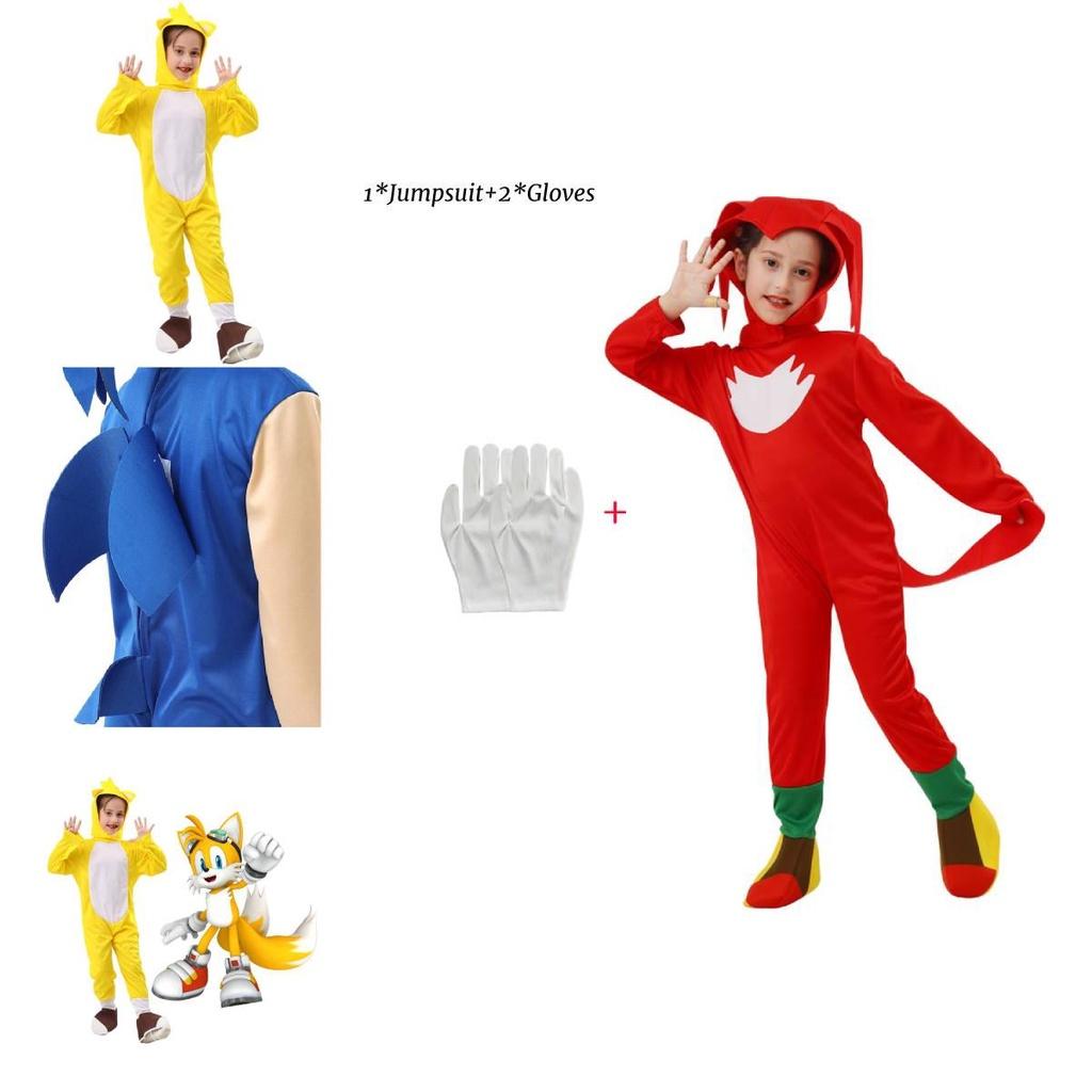 Stylish Blue Cosplay Costume Sonic Hedgehog Theme For Carnival Party