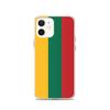 Coque iPhone - PIXELFORMA - iPhone 12 - Drapeau De La Lituanie - Silicone Souple - Protection Complète