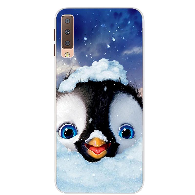 Чехлы для Samsung Galaxy A7 2018, силиконовый цветной чехол для телефона, чехол для Samsung A7 2018 A750 A750F, защитный корпус 6,0 дюймов