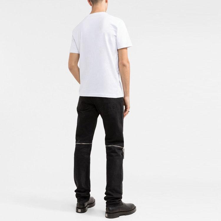 DIESEL T-Shirts Men's White Crew Neck Moderate Straight Fit A037660AAXJ100