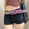 Fur Punk Rivet Belt Buckle Y2K Belt Fashion Gothic Waistband  Jeans Accessories