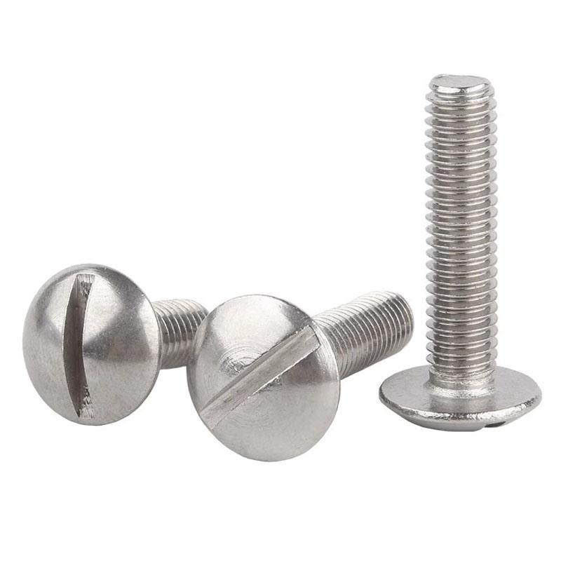 4-10pcs 304 Stainless Steel Large Extra Size Oversize Super Big Slotted Truss Round Head Bolt Screw M2 M2.5 M3 M4 M5 M6