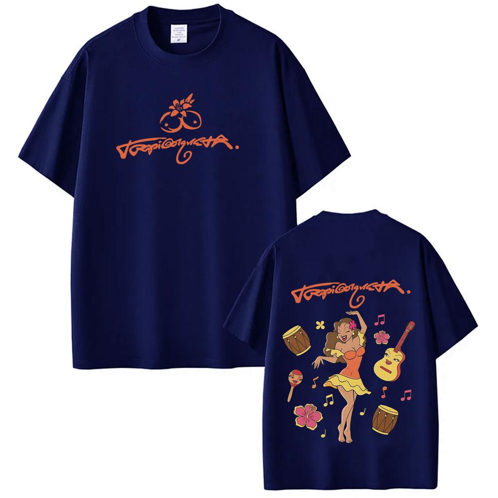 Karol G Tropicoqueta Tour 2026 Graphic Tees Men Women Aesthetic Trend T Shirt Short-sleeved Cotton Loose Casual Fashion T-shirts