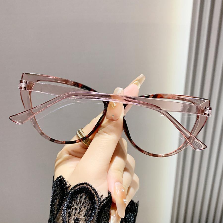 Cat Eye Eyeglasses Frame For Women Black Brand Design Eyewear Anti Blue Light Protection Computer Goggles Fashion Accessory