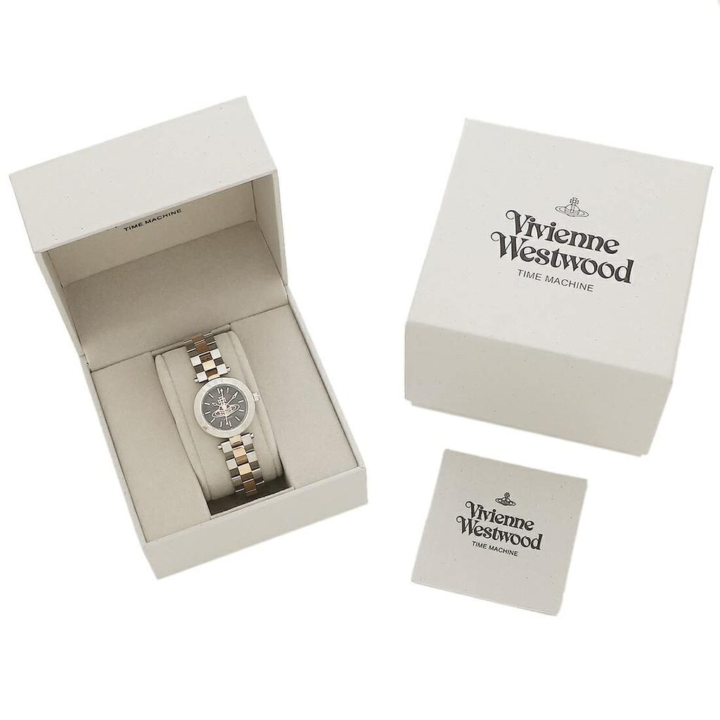 Часы Westbone 28 мм кварцевые черные розовое золото VV092BKSR нержавеющая сталь [Vivienne Westwood] женские [Товар]