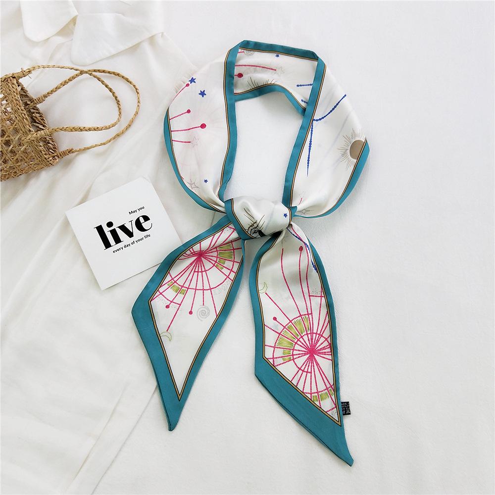 New Scarves Silk Scarves Women'S Spring And Autumn Season Long Decorative Professional Scarves Summer Thin Styles Paired With Shirts Stylish