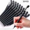 20 Pieces of 0.5mm Black Gel Pens, Suitable for School or Office Use, Business Signature Pens, Student Examination Pens