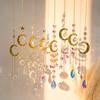Crystal Sun Catchers Wind Chimes Hanging Crystal Moon Catchers Pendant Jewelry Home Garden Window Hanging Car Charm Decoration