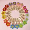 18pcs Crystal Flower Hair Clips Cute Snap BB Pins Set for Women Girls Cute Foral Hairpin for Party Hair Accessories