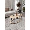 Hole Masivo Coffee Table 70x40 Ellipse Sapphire Oak