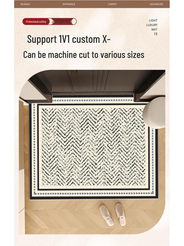 Грязеотталкивающий антикварный коврик для входного крыльца - Легкий в уходе, Дизайн высокого класса