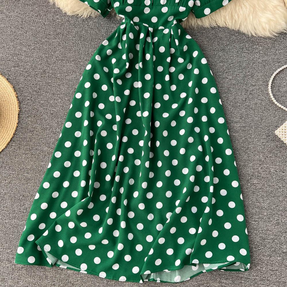 RUGOD Маленькое шифоновое платье Fresh Mori Super Fairy, темпераментное платье с V-образным вырезом, среднее и длинное платье феи Platycodon, платье для французского чая-брейка