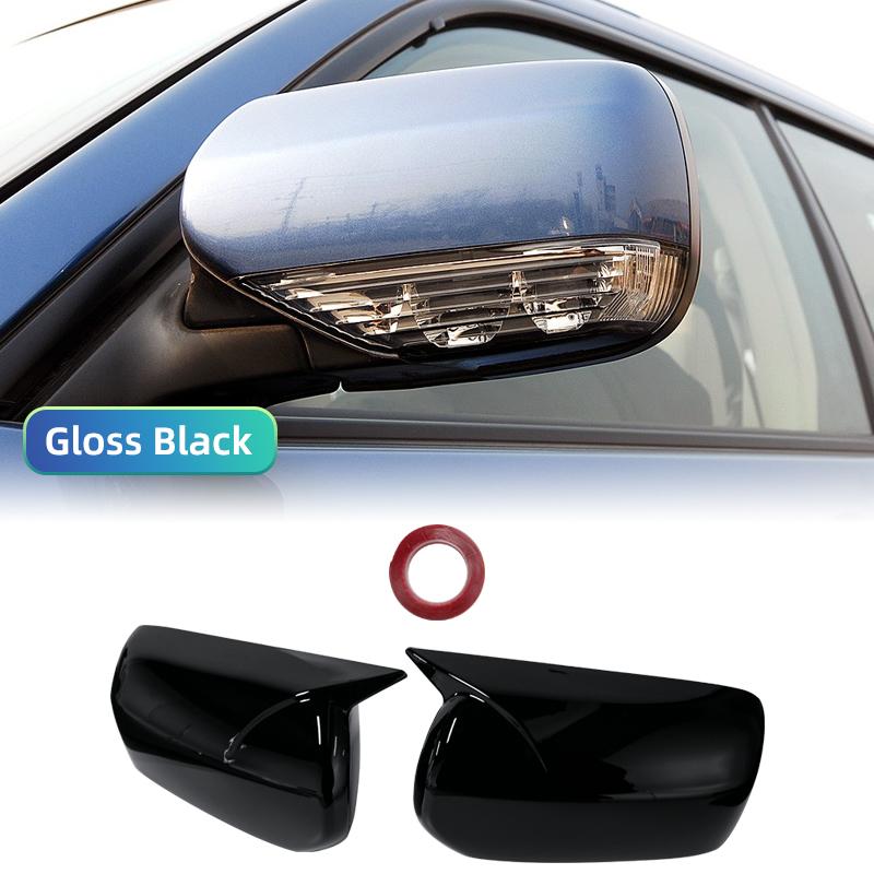 For Subaru Impreza WRX STI 2004 2005 2006 2007 2PCS Glossy Black Car Side Rearview Mirror Cover Caps Shell