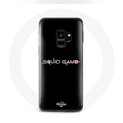 Чехол - Samsung - S9 Plus - Мягкий - Черный - Логотип Игры в кальмара