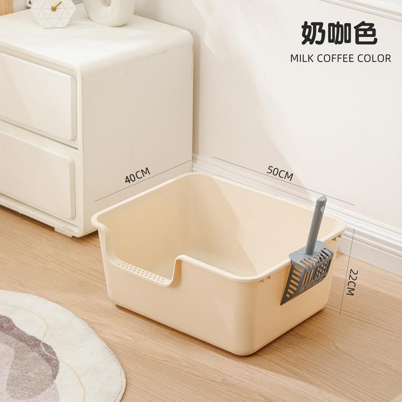 Кошачий туалет большой, брызгозащищенный, полузакрытый, огромный туалет для домашних животных, большой забор, высокий кошачий туалет, товары для животных