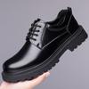 Black Retro Men's Shoes Comfortable and High-quality Style Design Fashion Party Groom's Wedding Thick Soled Casual Shoes New