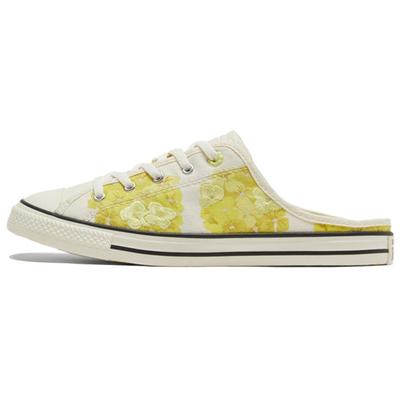 Chuck Taylor All Star Мюли Модные Цветочные Резиновые Шлепанцы Женские Сандалии Светло-Желтые 570583C