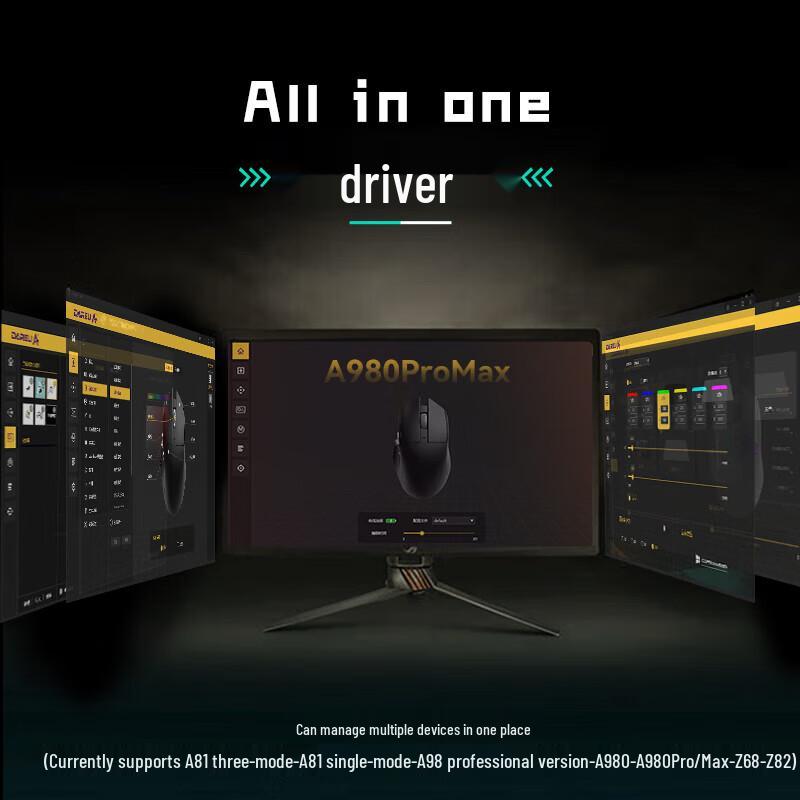 Беспроводная игровая мышь Dareu A980PRO MAX с тремя режимами