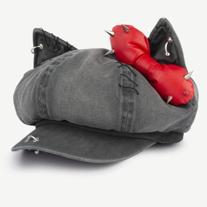 Берет с заклепками для леди, девушки, модный, 2000-е, восьмиугольная шляпа, шляпа водителя, шапочки с черепом для девушки, все сочетается, рокерская шляпа