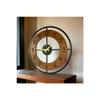 Wooden Black Walnut Furniture Color Patterned Gift Silent Wall Clock 50cm