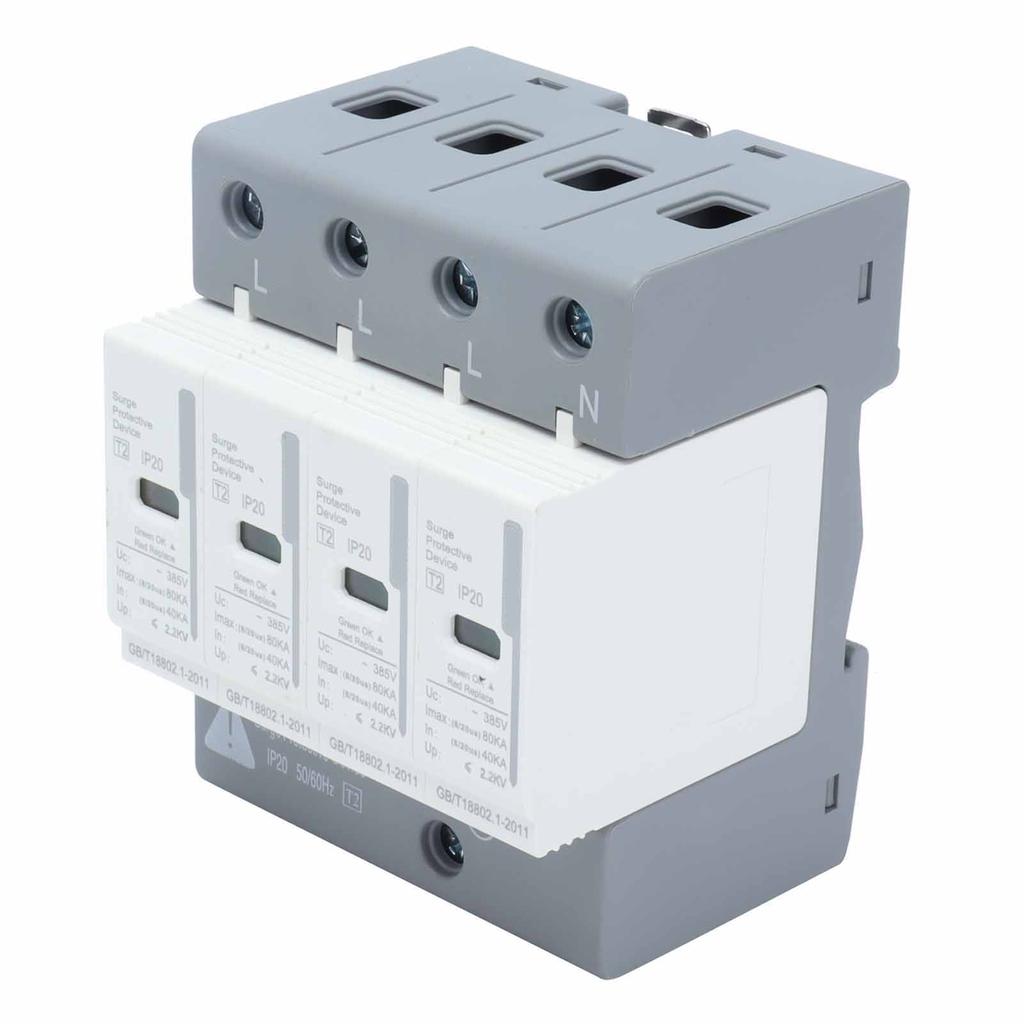 Устройства защиты от импульсных перенапряжений BERM Защитник от импульсных перенапряжений 4P 80 кА УЗИП 2 уровень BEMLY80 220 В/380 В
