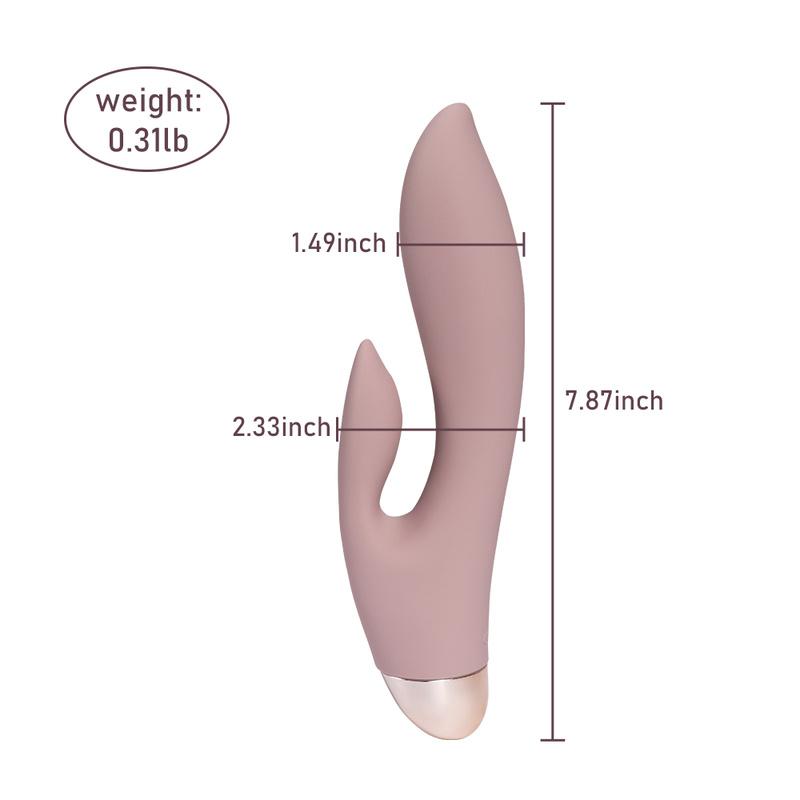 Вибратор-кролик G Spot для женщин, вибратор-дилдо 2 в 1 с узорами для стимуляции клитора и влагалища, секс-игрушки для взрослых