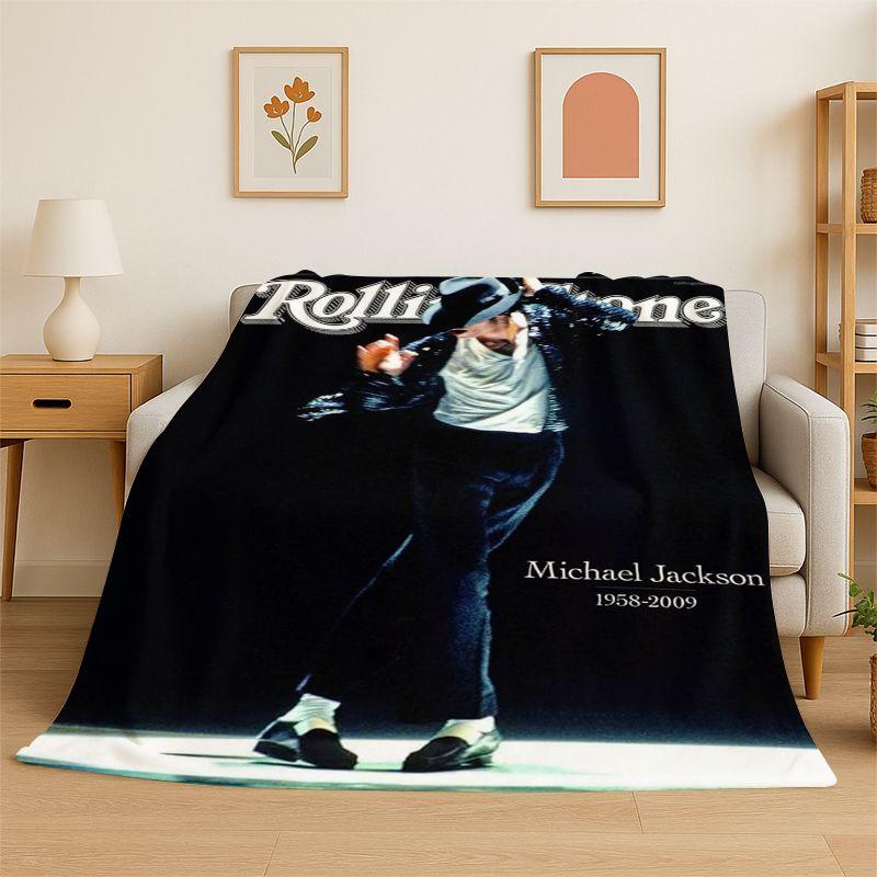 Ретро MJ Майкл Джексон Король Поп-музыки Мягкий Фланелевый Плед, Уютный Плед для Кровати, Дивана, Софы, Спальни, Гостиной, Путешествий, Ребенок