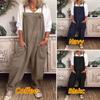 Women's Solid Color Suspenders Casual Pants - 9626#