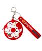 WEGO Colorful Donut Mini Cute School Size Red Pouch, Keychain, Gift, Present, Supplies, Women's, F,