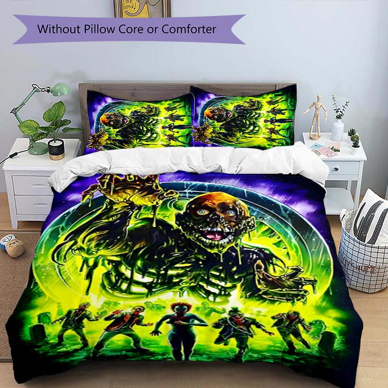 The Return of the Living Dead 3pcs Bedding Set Duvet Cover Closure Includes 1 Duvet Cover & 2 Pillowcases for All Seasons Bedroom Home Dorm Decor