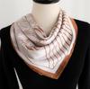 Square scarf scarf, headscarf, women's 71 printing imitation silk sunscreen scarf, silk scarf Lily spring and summer versatile sunscreen versatile