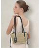 Athe Vanessabruno Mixed Color Raffia Shoulder Bag S Aaba6F804Bk