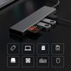 Portable USB Hub 4 Port USB 3.0 Splitter Aluminum USB Hub Speed  USB Adapter Flash Drive USB Hub Upgrades for Laptop