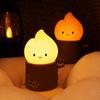 Ночной светильник Flame, креативный ночник в виде пня дерева, украшение рабочего стола, портативная зарядка через USB, атмосферная лампа, подарок на день рождения для детей