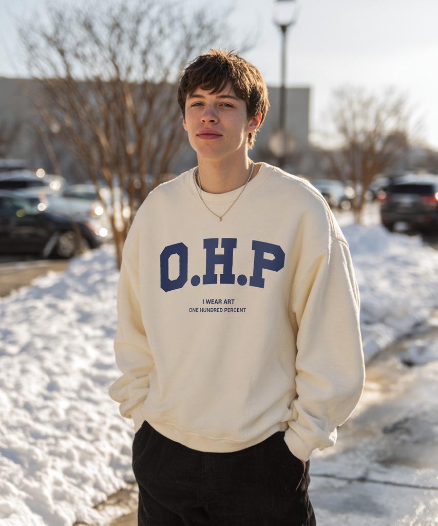 OHP Охп Надпись Охп 01 Толстовка с флисовой подкладкой