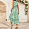 Women's Flowing Dresses Women's Summer Dresses Casual Sleeveless Long Dresses Cute Floral Long Dresses