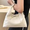Korean simple casual messenger bag shoulder bag 2025 summer new sweet strap bow handbag women