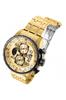 Invicta Aviator 17205 Золотые кварцевые мужские часы 48 мм