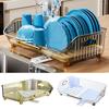 Multifunctional Kitchen Dish Rack BPA-Free Plastic Pot Plate Bowl Draining Holder Dinner Pans Chopsticks Spoon Storage Shelf Kitchenware Organizer