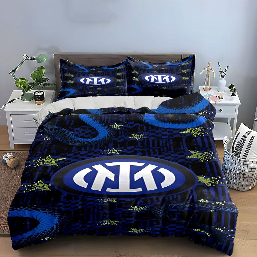 Blue snakes and logo. Bedding sets Duvet cover sets Duvet covers Pillowcases(1 * Duvet Cover 2 * Pillowcases without duvet insert)