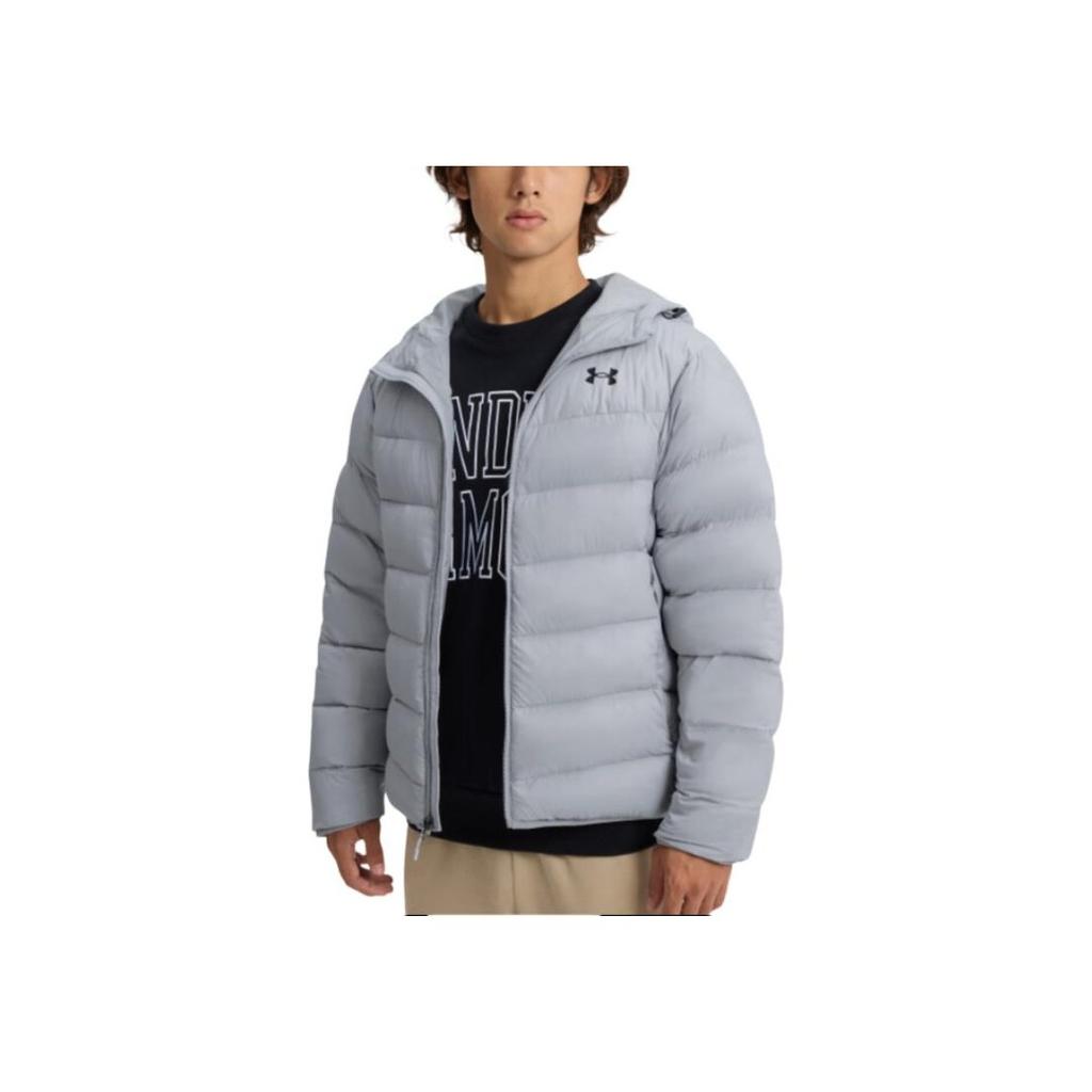 Under Armour Core Down Comfortable Warm Soft Simple Long Sleeve Quilted Down Jacket Men Jacket Modern-Gray 6001970-011