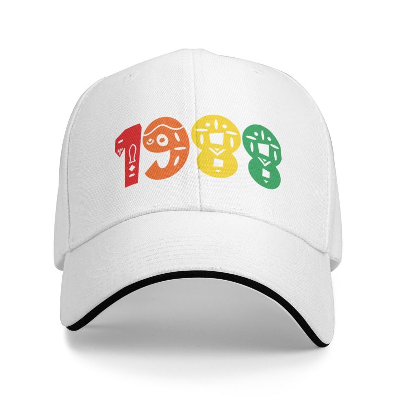 Бейсболка в стиле ретро 1988 года на день рождения для женщин унисекс, регулируемая шляпа для папы, производительность