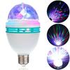 KTV Stage Colorful Rotating Light E27 Crystal Light Bulb with Sockets Disco Magic Ball Light Bulb for Home Room Dance Party