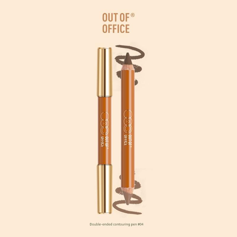 Outofoffice Dual-Ended Contouring Pen Shadow Ooo Highlighter Stick Nose Shadow Side Shadow Pen for a Natural Three-Dimensional Look
