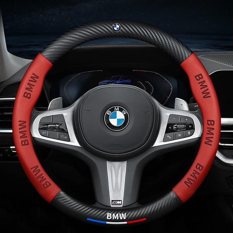 CFYX2 Carbon Fiber Car Steering Wheel Covers For BMW F10 F11 F20 F30 X3 X4 X5 X6 X7 E46 E36 E39 E60 E53 E87 E90 G30 G20 G02